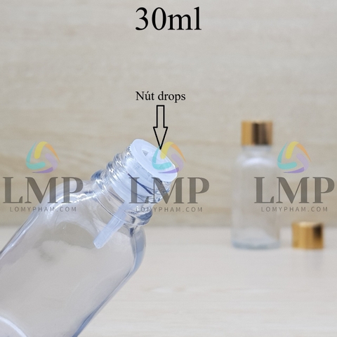 Chai tinh dầu nắp xi KO viền 30ml