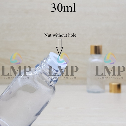 Chai tinh dầu nắp xi KO viền 30ml