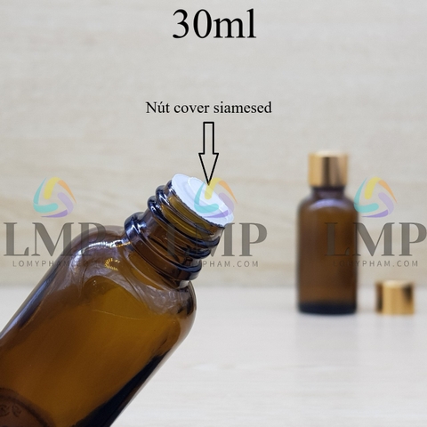 Chai tinh dầu nắp xi KO viền 30ml