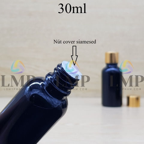 Chai tinh dầu nắp xi KO viền 30ml