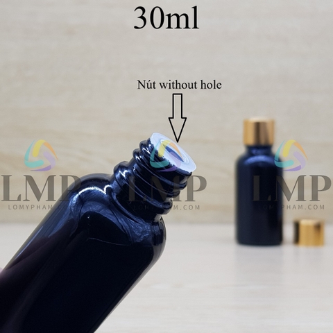 Chai tinh dầu nắp xi KO viền 30ml