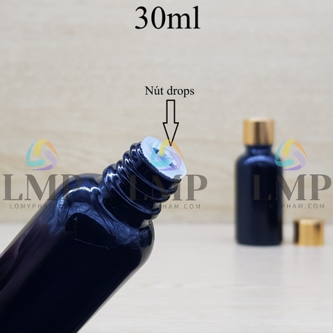 Chai tinh dầu nắp xi KO viền 30ml