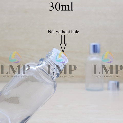 Chai tinh dầu nắp xi KO viền 30ml