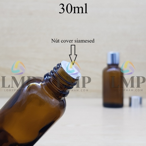 Chai tinh dầu nắp xi KO viền 30ml