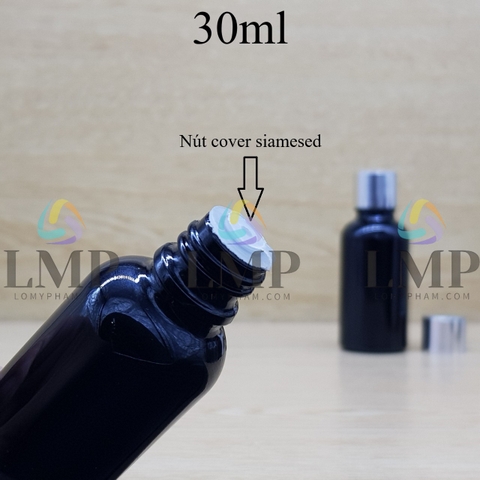 Chai tinh dầu nắp xi KO viền 30ml