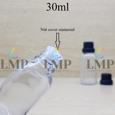 Chai tinh dầu nắp dày 30ml