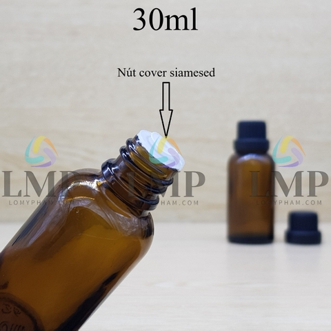 Chai tinh dầu nắp dày 30ml
