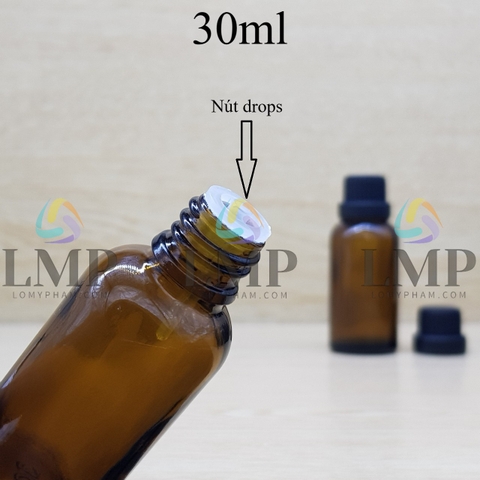 Chai tinh dầu nắp dày 30ml