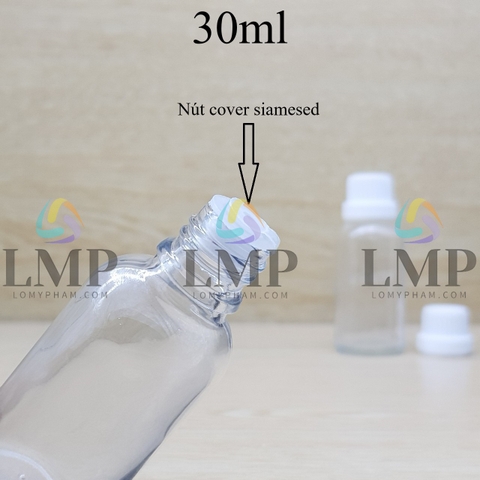 Chai tinh dầu nắp dày 30ml
