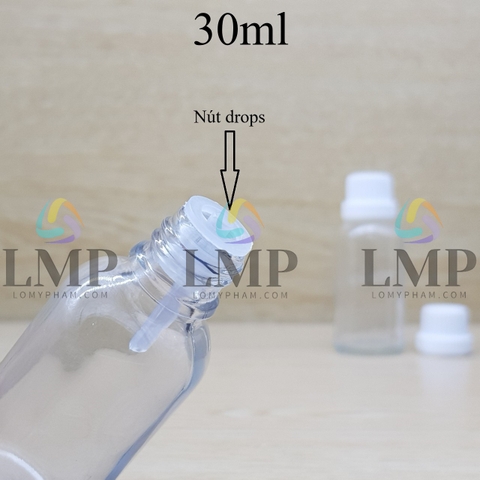 Chai tinh dầu nắp dày 30ml