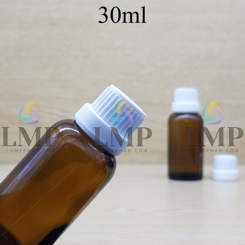 Chai tinh dầu nắp dày 30ml