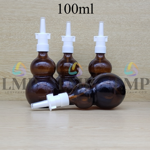 Chai hồ lô xịt mũi có khóa 100ml