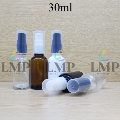 Chai tinh dầu đầu xịt giọt có 2 viền 30ml