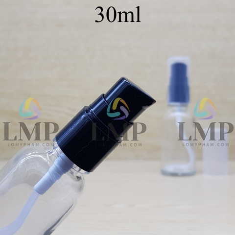 Chai tinh dầu đầu xịt giọt có 2 viền 30ml