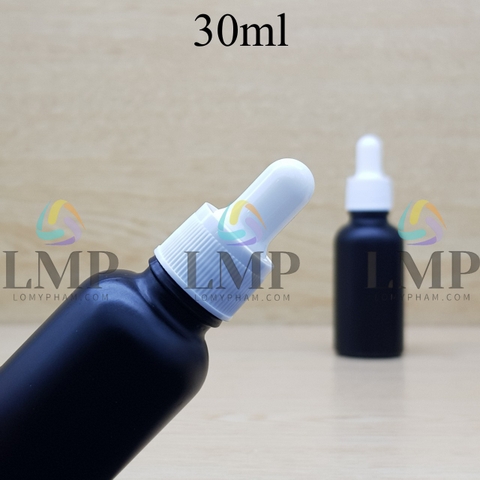 Chai tinh dầu phun mờ nắp bóp khoen nhựa sọc 30ml