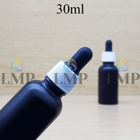 Chai tinh dầu phun mờ nắp bóp khoen nhựa sọc 30ml
