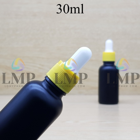 Chai tinh dầu phun mờ nắp bóp khoen nhựa sọc 30ml