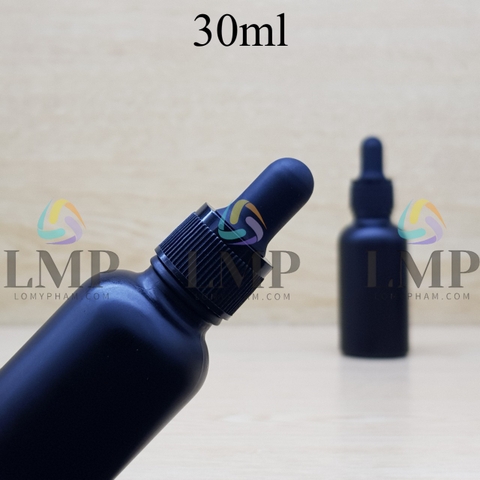 Chai tinh dầu phun mờ nắp bóp khoen nhựa sọc 30ml