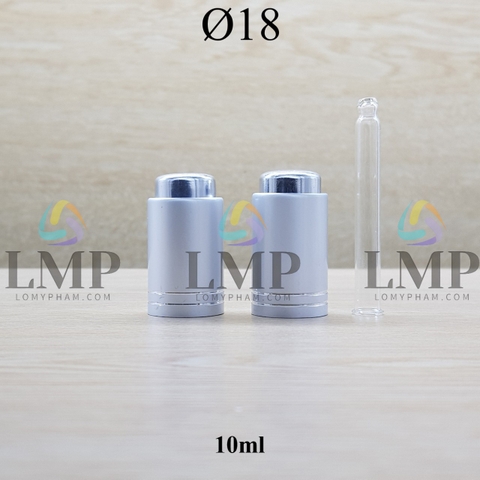 Nắp nhấn Ø18 ( kèm ống thủy tinh )