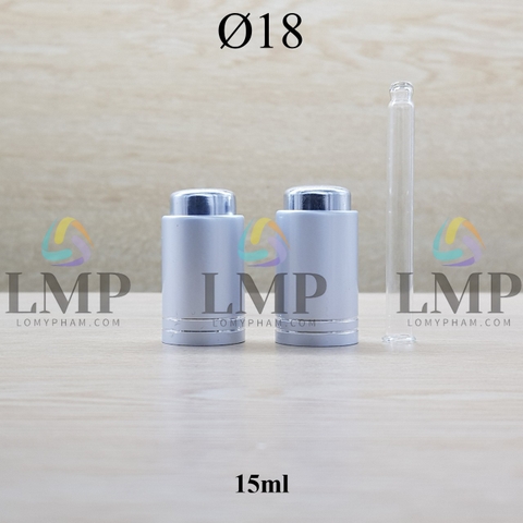Nắp nhấn Ø18 ( kèm ống thủy tinh )
