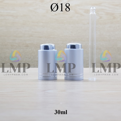 Nắp nhấn Ø18 ( kèm ống thủy tinh )