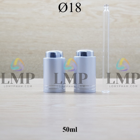 Nắp nhấn Ø18 ( kèm ống thủy tinh )