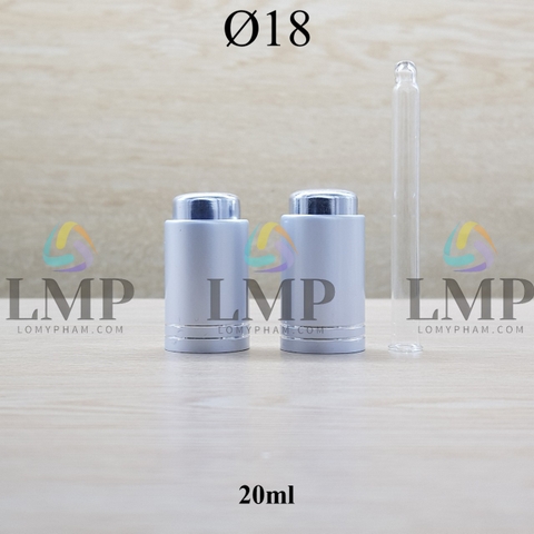 Nắp nhấn Ø18 ( kèm ống thủy tinh )