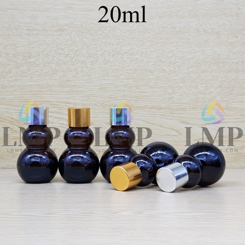 Chai hồ lô nắp xi KO viền 20ml