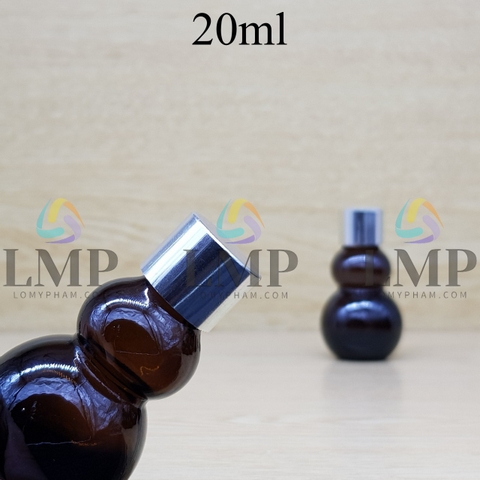 Chai hồ lô nắp xi KO viền 20ml