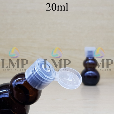 Chai hồ lô nắp bật sọc 20ml