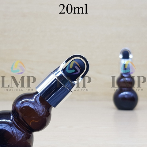 Chai hồ lô nắp bóp quai xách 20ml