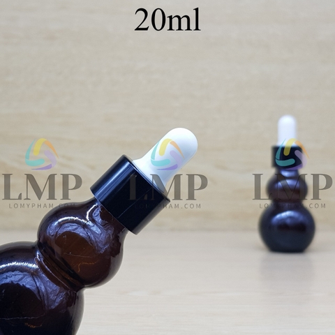 Chai hồ lô nắp bóp khoen nhôm 20ml