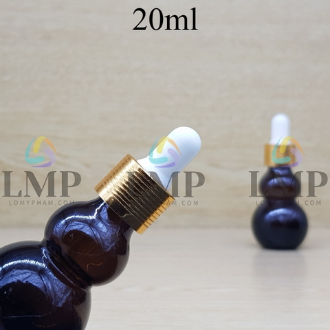 Chai hồ lô nắp bóp khoen nhôm 20ml