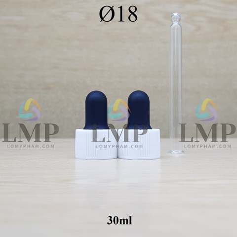 Nắp bóp khoen nhựa sọc Ø18