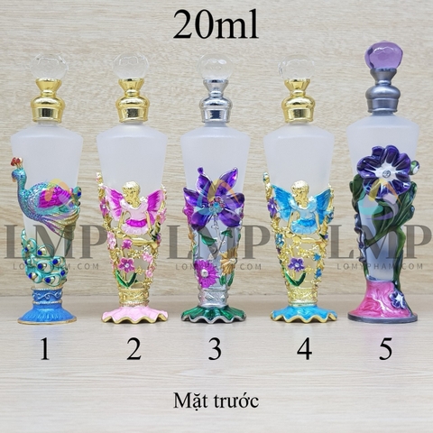 Chai Dubai dáng cao trong mờ 20ml