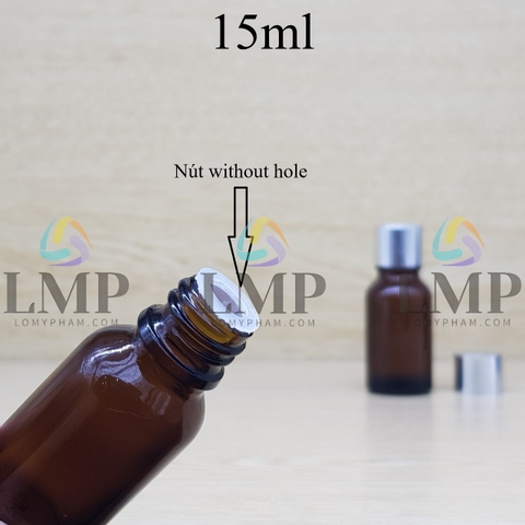 Chai tinh dầu nắp xi KO viền 15ml
