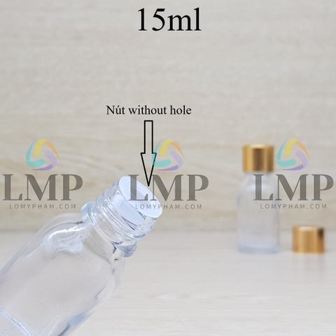 Chai tinh dầu nắp xi KO viền 15ml