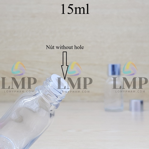 Chai tinh dầu nắp xi KO viền 15ml