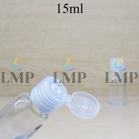 Chai tinh dầu nắp bật sọc 15ml