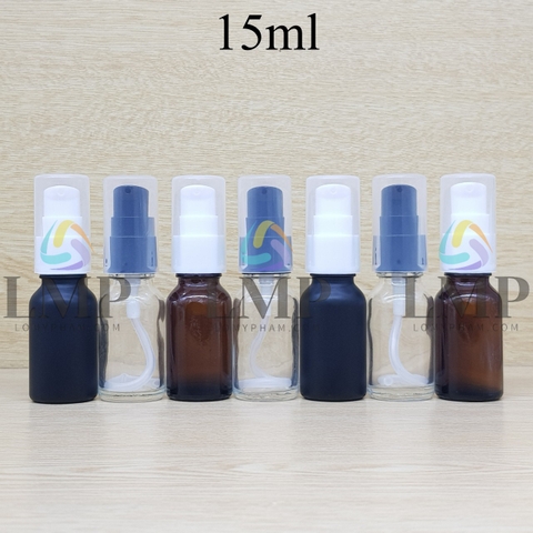 Chai tinh dầu đầu xịt giọt KO viền 15ml