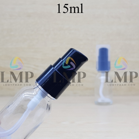 Chai tinh dầu đầu xịt giọt KO viền 15ml