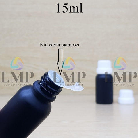 Chai tinh dầu nắp dày 15ml