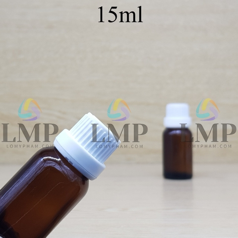 Chai tinh dầu nắp dày 15ml