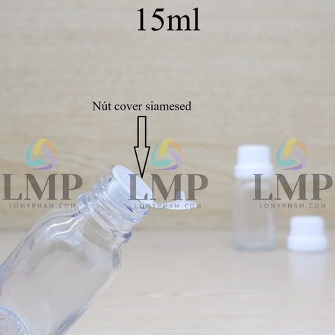 Chai tinh dầu nắp dày 15ml