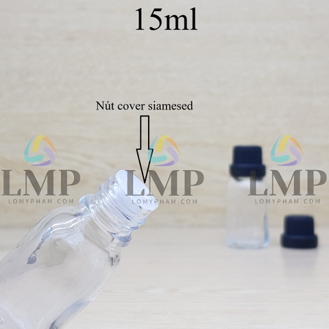 Chai tinh dầu nắp dày 15ml