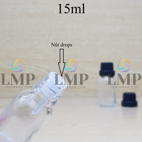 Chai tinh dầu nắp dày 15ml