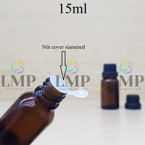 Chai tinh dầu nắp dày 15ml