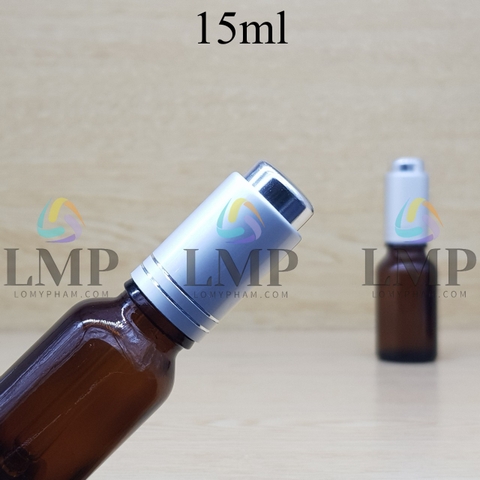 Chai tinh dầu nắp nhấn 15ml