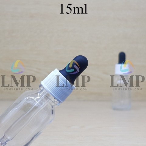 Chai tinh dầu nắp bóp khoen nhựa sọc 15ml