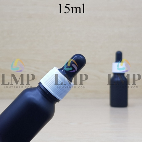 Chai tinh dầu nắp bóp khoen nhựa sọc 15ml